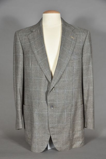 ZILLI. Men's Prince of Wales jacket, notched...