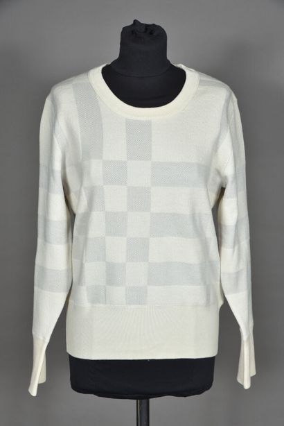 BURBERRY. Wool and polyamide sweater, grey...