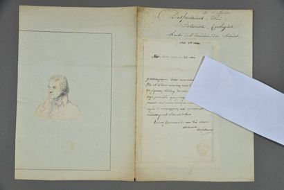 null René Louiche DESFONTAINES (1750-1833), botaniste, directeur du Muséum.
Lettre...