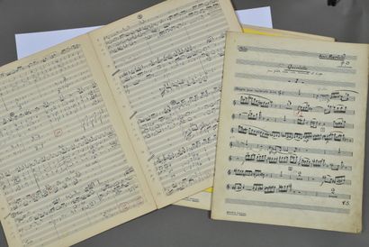 null Henri MARTELLI (1895-1980), composer. Autograph musical manuscript signed. First...
