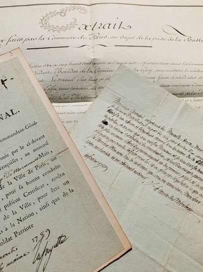 null REVOLUTION 1789. Exceptional set of documents entirely devoted to the year 1789,...