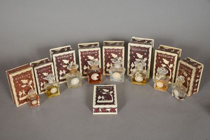 null GUERLAIN, years 1912/1919
Presented in their illustrated boxes by Draeger frères,...