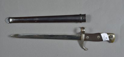 null HUNTING. Luxury bayonet for juxtaposed rifle with its scabbard, very beautiful...