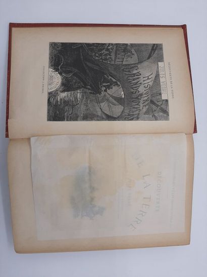 null Jules VERNE. La découverte de la Terre. Hetzel, Paris 1878, Volume in 8. 464pp.,...