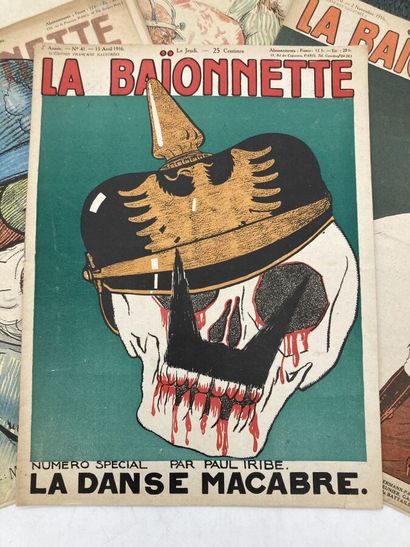 null La baïonnette, revue satyrique des années 1915,1916 et 1917. 
Dont Numéro spécial...