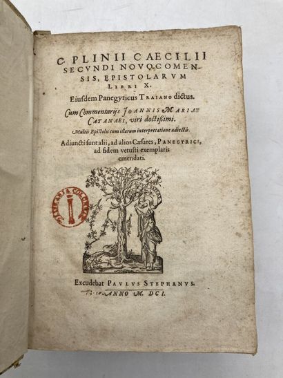 null PLINE LE JEUNE. 
C. Plinii Caecilii Secvndi Novocomensis, Epistolarvm libri...