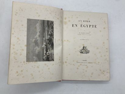 null Lot de quatre livres illustrés comprenant : 
POITOU Eugène, Un hiver en Egypte,...