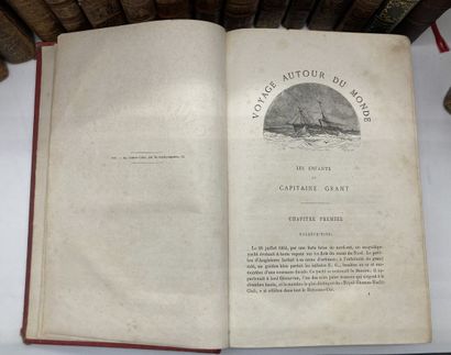 null Ensemble comprenant :
Les enfants du capitaine Grant, par Jules Verne, illustré...