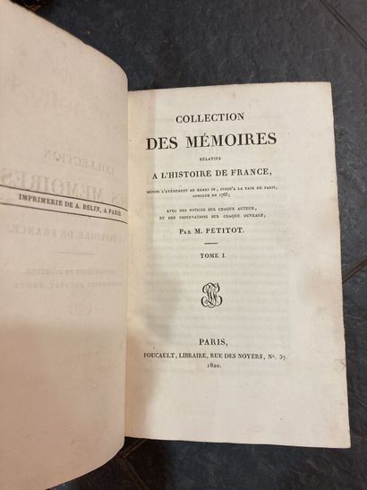 null Important ensemble d'ouvrages historiques comprenant : 
Collection des chroniques...