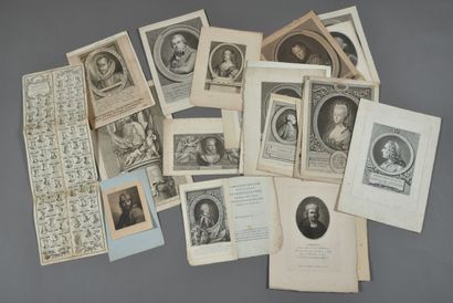 Nice set of engraved potraits featuring Michel...