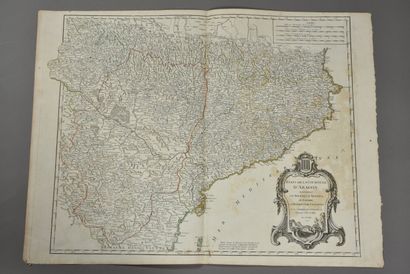 null ROBERT DE VAUGONDY
(France, XVIIIe siècle)
Carte des états de la couronne d'Aragon...