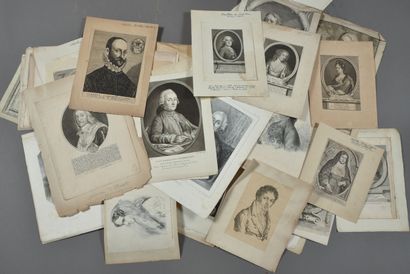 Important set of engravings or prints featuring...