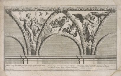 null After RAPHAEL (1483-1520)
Three plates of the suite of the loves of Psyche,...