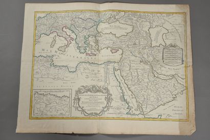 null HUBERT JAILLOT (1632 - 1712)
Carte de la Turquie. (publication de 1782)
Double...