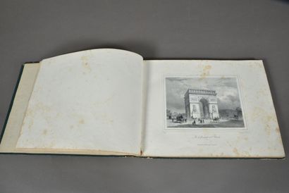 null Ecole française du XIXème siècle. 
Album de vues de Paris imprimé chez Lemercier...