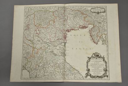 null ROBERT DE VAUGONDY
(France, XVIIIe siècle)
Carte de la partie orientale de la...
