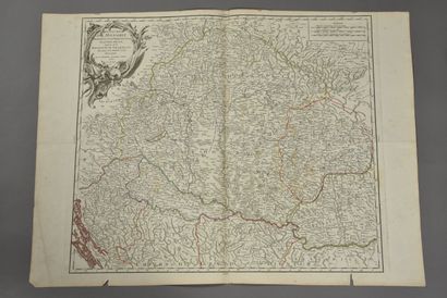 null ROBERT DE VAUGONDY 
(France, 18th century)
Map of the Kingdom of Hungary (including...