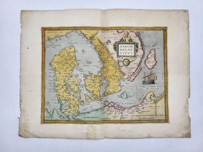 null BLAEU
(Hollande, XVIIe siècle)
Carte des pays scandinaves et de la mer Baltique,...