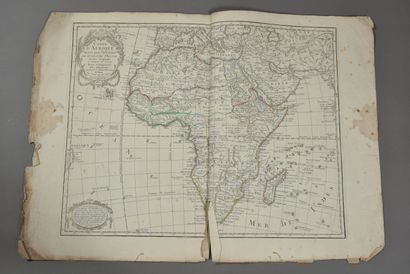 null GUILLAUME DELISLE (France, 18th century)
Map of Africa. 1805. 
The sheet with...