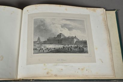 null Ecole française du XIXème siècle. 
Album de vues de Paris imprimé chez Lemercier...