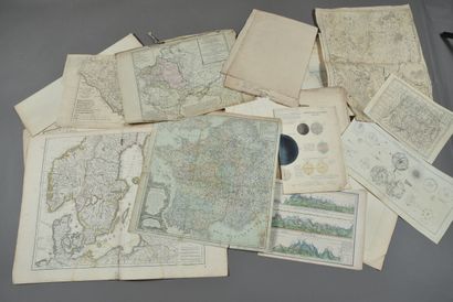 null Set of various geographical maps including "The Baltic Sea", "The Indies and...