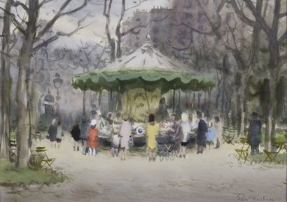 Paul PERRAUDIN (1907-1993).
The small carousel...