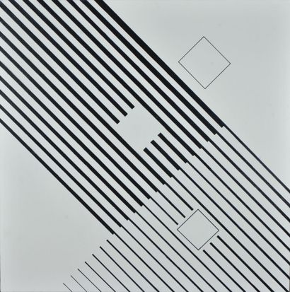 null Yves DUBAIL (1930-2019).
Sans titre (composition aux diagonales), 1994
Acrylique...