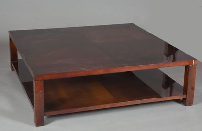 null Hugues CHEVALIER.
Coffee table model Edra, in varnished wood.
Circa 1997.
H....