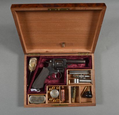 Lebaux-Stass cylinder revolver, with Liège...