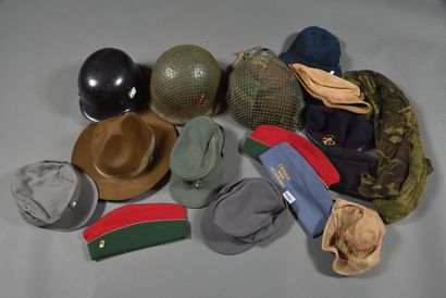 French and foreign military headgear from...