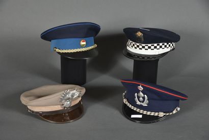 FOREIGNER. POLICE. Caps, set of 4.