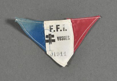 null RESISTANCE. MAQUIS. Badge fabric FFI of the Vosges, matriculated.
