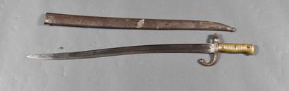 null FRANCE. Bayonet CHASSEPOT, " M. Imp. ST ETIENNE.1868 ", pikes in the scabbard,...