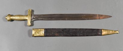 null FRANCE. Glaive 1816 with handle with scales, with grenades in relief with the...