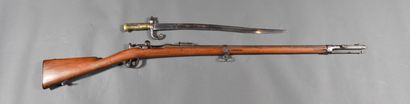 null FRANCE. CHASSEPOT rifle, 1866, 79.5cm barrel marked "S.1869", "MI", "ED", "Manufacture...