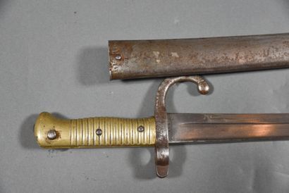 null FRANCE.GERMANY/PRUSSIA. CHASSEPOT bayonet, modified, back faded, markings "U.577",...