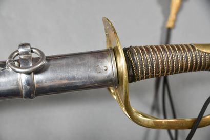 null FRANCE. Saber 1822, troop, handle stamped 588, blade with 2 big letters "CV"...