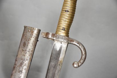 null FRANCE. GERMANY/PRUSSIA. Modified CHASSEPOT bayonet, faded back, markings "P.D.I.,...