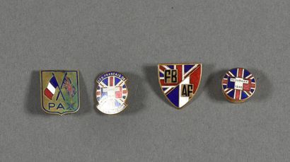 FRANCE LIBRE. Various English badges (2 out...