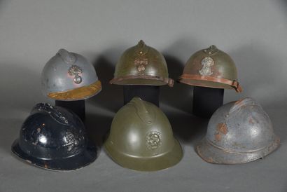 FRANCE. Adrian helmets mod. 1915 (2), mod....