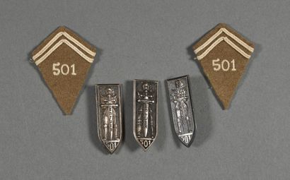 Armée de Libération. 501° RCC (3), paire...