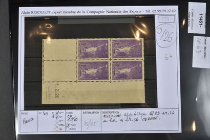 France Timbre N°309 Coin Daté - 3 timbres...