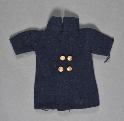Manteau lainage marine à 4 boutons métal...