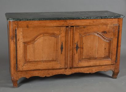 * Oak and cherry wood sideboard opening on...