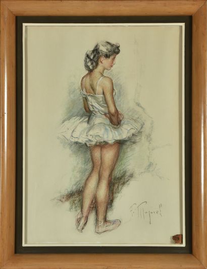Fernand MAJOREL (1898-1965).
Ballerina.
Pastel...
