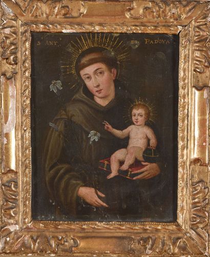 null ITALIAN or FRENCH SCHOOL 
Mid 17th century 
Saint Anthony of Padua with the...