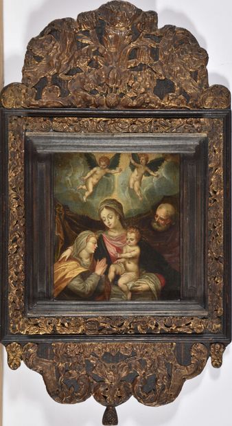 null CALVAERT Denys (Ecole de)
1540 - 1619
La Sainte Famille avec l'Enfant bénissant...