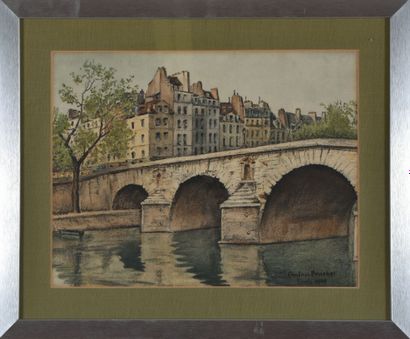 * Gustave BRACHET (1883-1963).
Pont Marie,...