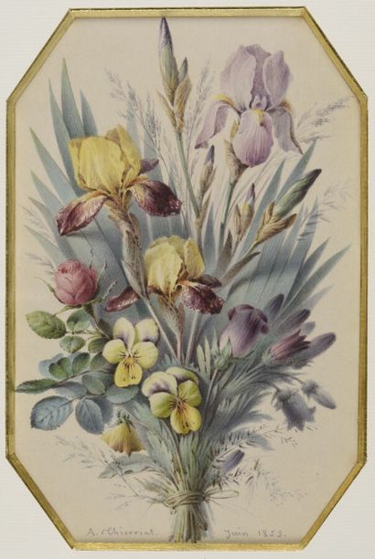 Augustin Alexandre THIERRIAT (1789-1870).
Bouquet...