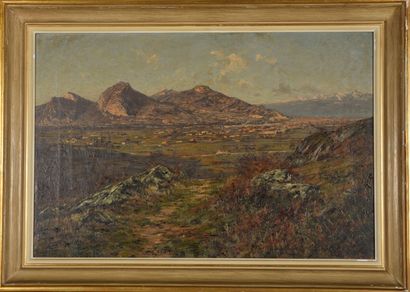 Charles BERTIER (1860 - 1924).
Vue du plateau...